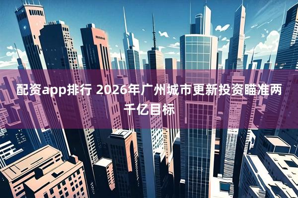 配资app排行 2026年广州城市更新投资瞄准两千亿目标