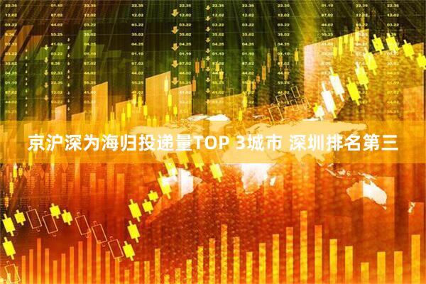 京沪深为海归投递量TOP 3城市 深圳排名第三