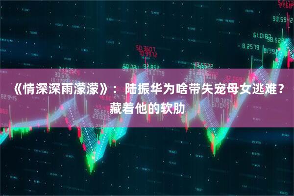 《情深深雨濛濛》:陆振华为啥带失宠母女逃难?藏着他的软肋